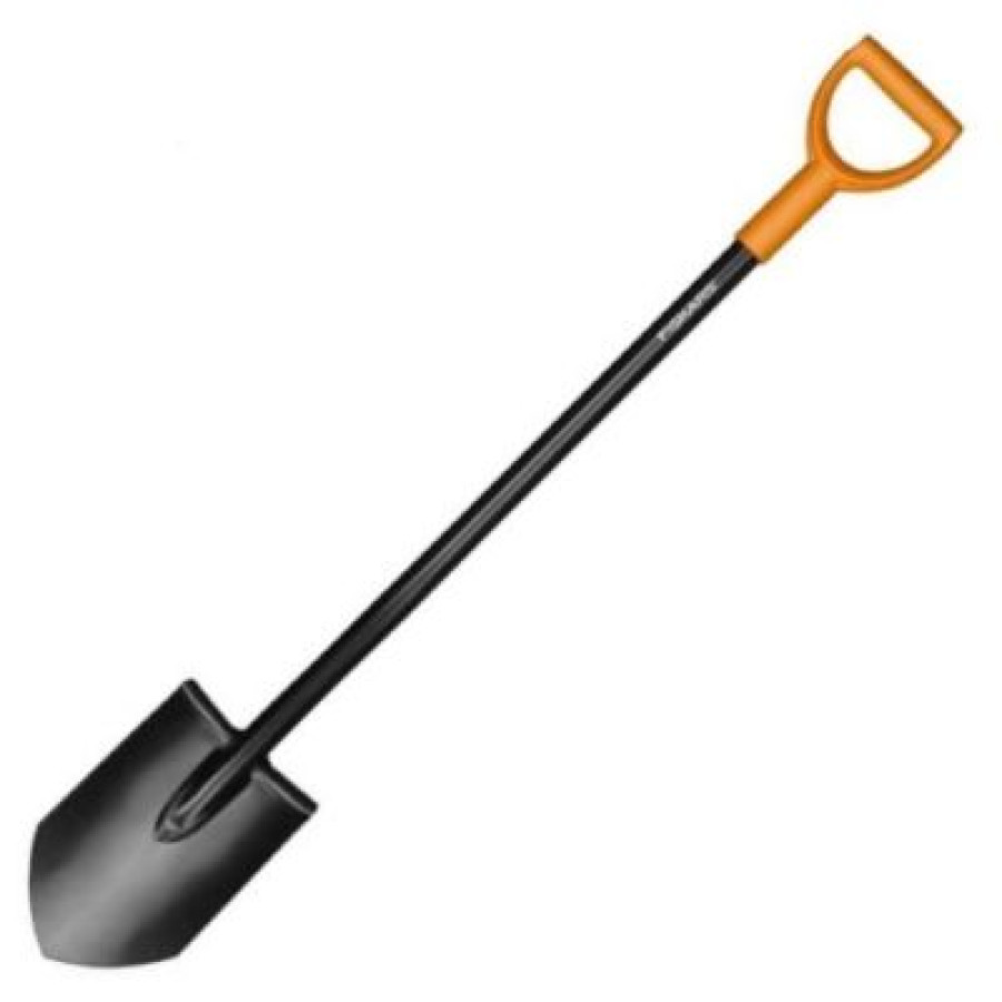 Gärtnerspaten Gartenspaten  Fiskars 131413 Massiv  Spitz Spaten Solid