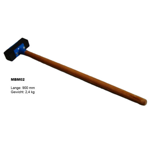 MIMAL MBM 02 Pflasterhammer Gummihammer 2,5 kg 960 mm für Bordsteine Profi