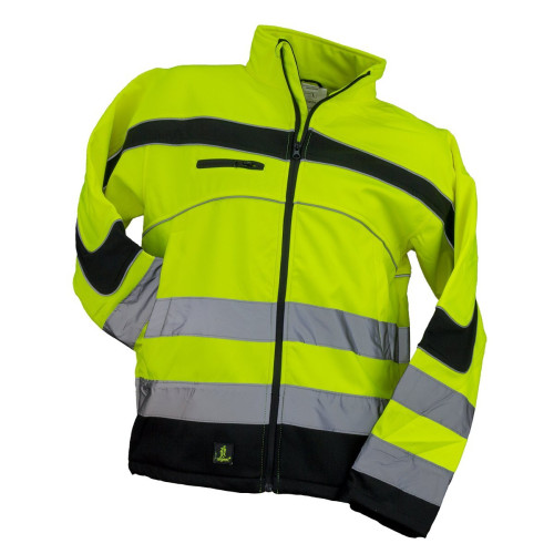 SOFTSHELLJACKE URGENT Warnjacke Arbeitsjacke Herrenjacke Berufsjacke GELB 