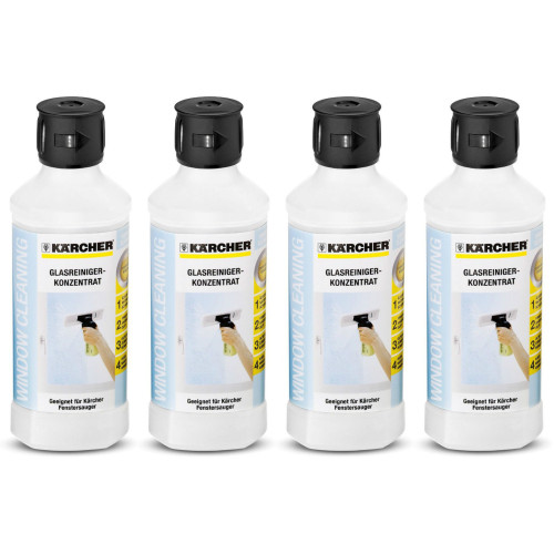  Fensterreiniger KÄRCHER RM 500 Glasreiniger 4 x 500 ml Für WV 50 60 75