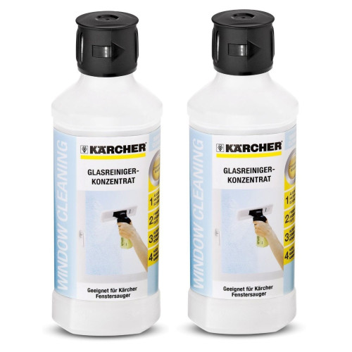  Fensterreiniger KÄRCHER RM 500 Glasreiniger 2 x 500 ml Für WV 50 60 75