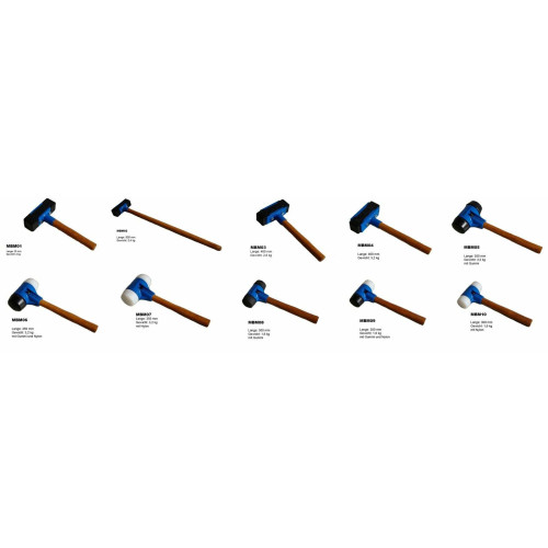 Pflasterhammer Profi Hammer MIMAL Plattenlegerhammer Handwerkzeug Gummihammer