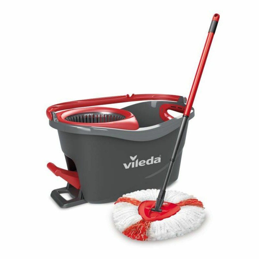 Vileda Turbo EasyWring & Clean Wischmop Komplett Set mit Wischkopf Bodenwischer 