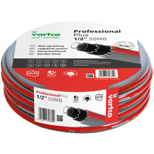 Vartco Pro Plus 1/2 Zoll 50m Gartenschlauch Wasser Schlauch Wasserschlauch Neu