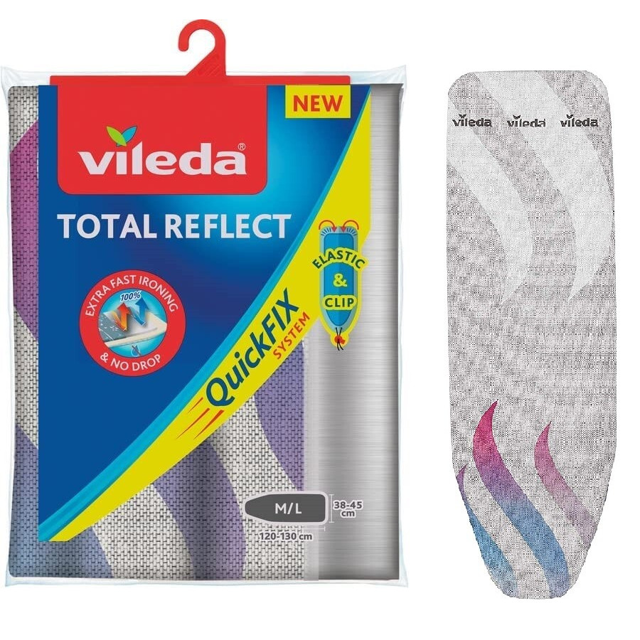 Ersatz Bügeltischbezug Bügelbrettbezug Vileda TOTAL REFLECT Universalgröße Neu