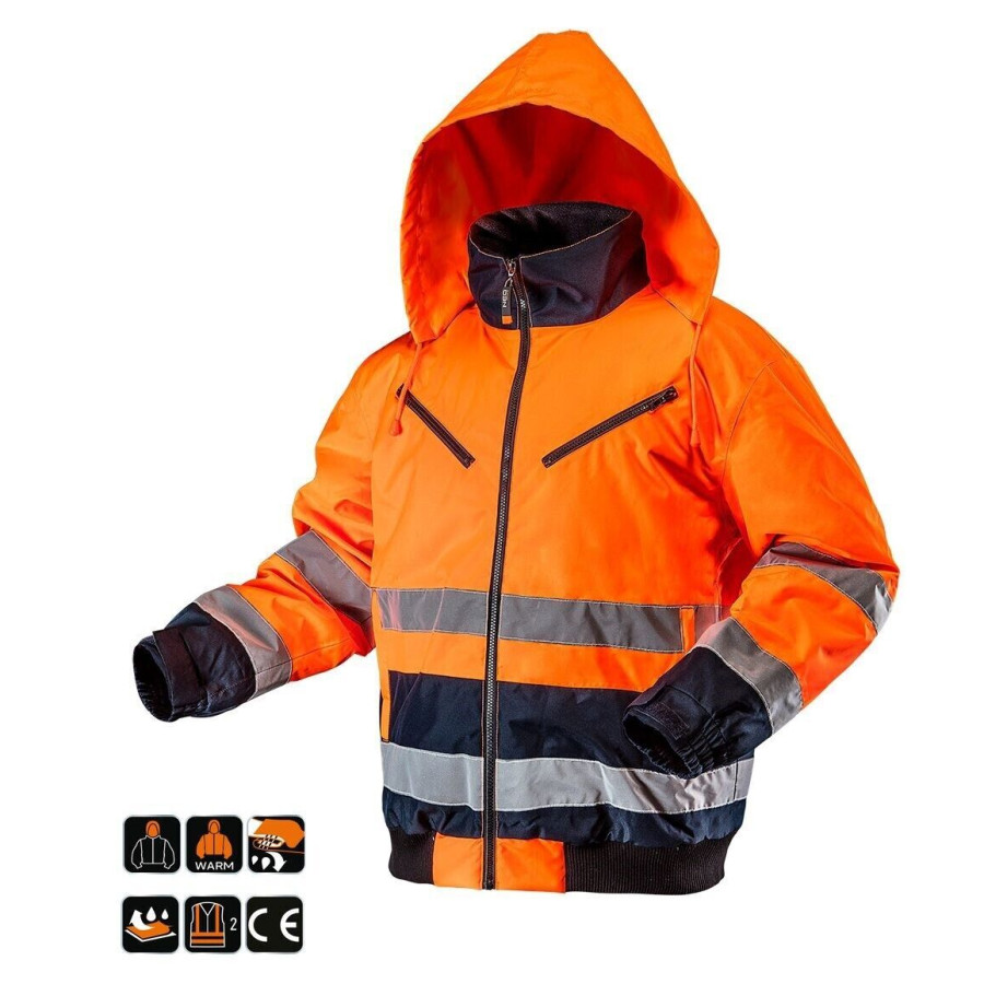 Warnjacke Warnschutzjacke Arbeitsjacke Sicherheitsjacke Winterjacke 81-711 Neu
