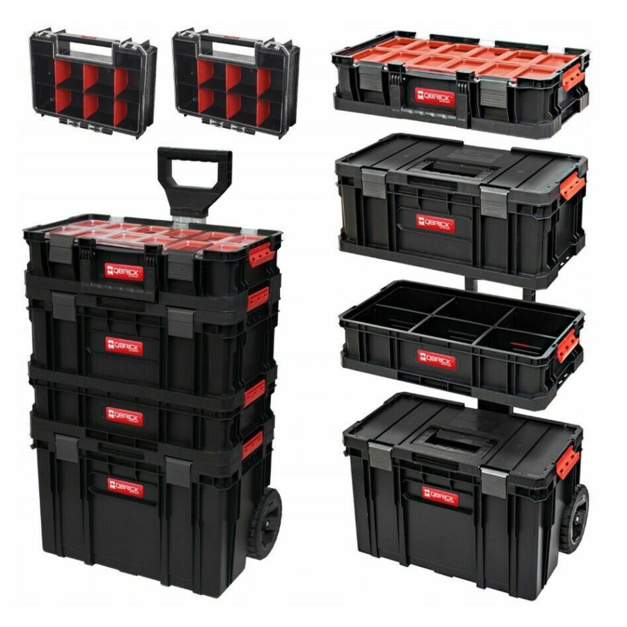 Werkzeugbox 6in1 Werkzeugkasten Set QBRICK 2597 Sortimentskasten Box