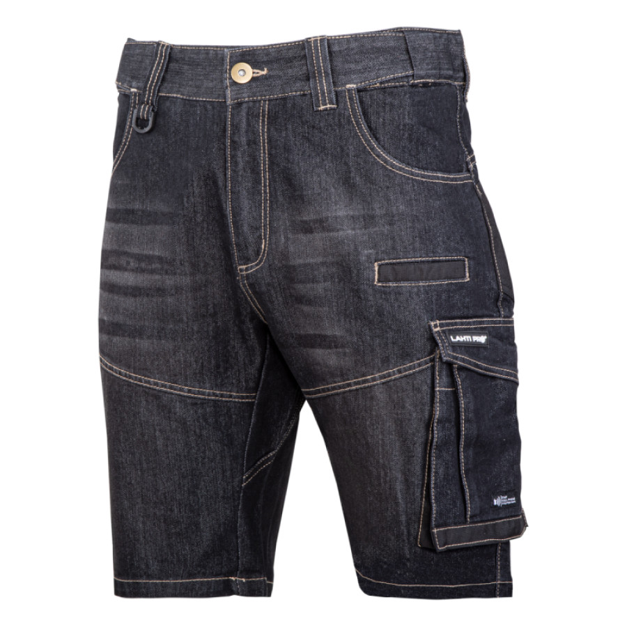 Kurze Arbeitshose Sommer Hose Shorts Jeans  Sicherheitshose Slim Fit L40708 Neu