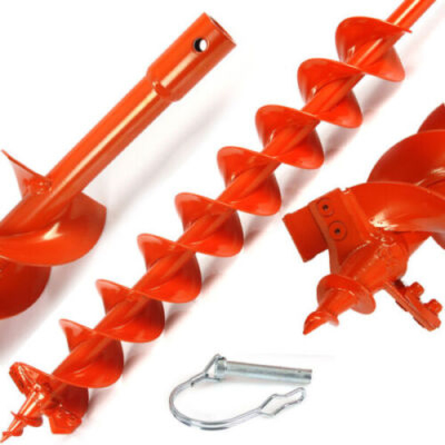 Ersatzbohrer Länge 80cm Ø 25cm Erdbohrer M83165 Bohrer Pfahlbohrer Erdlochbohrer