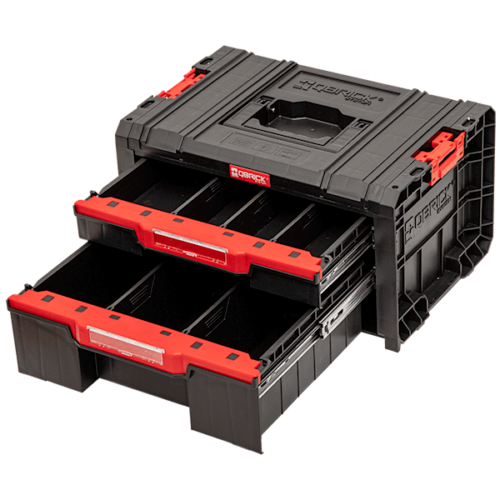 Neu Werkzeugkasten QBRICK 7479 Transportkiste Profi Werkzeugbox Box 2 Schubladen