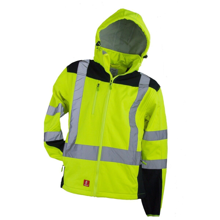 Arbeitsjacke SOFTSHELLJACKE Warnjacke Sicherheitsjacke Warnschutz URG-HV-LX549
