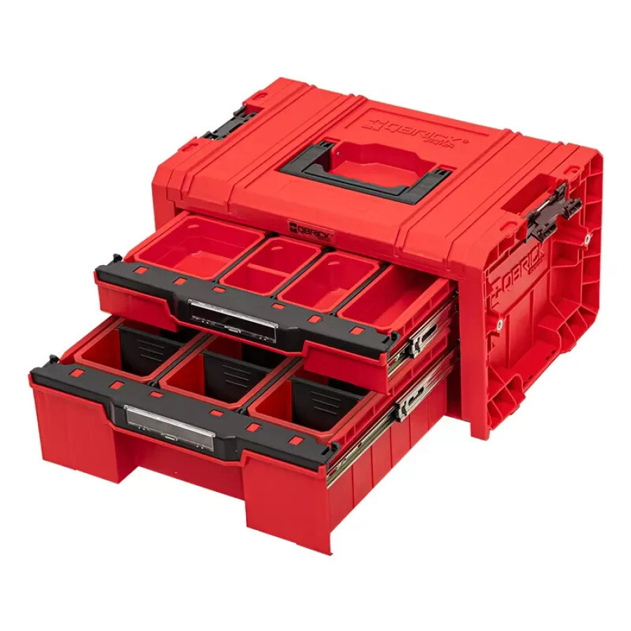 Werkzeugkoffer Werkzeugkiste QBRICK 7486 SYSTEM PRO Werkzeugkasten 2 Schubladen