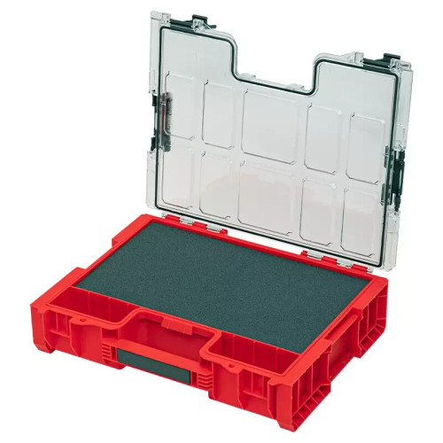 Werkzeugkiste Qbrick 6434 SYSTEM PRO 300 RED Organizer mit Schaumstofffüllung