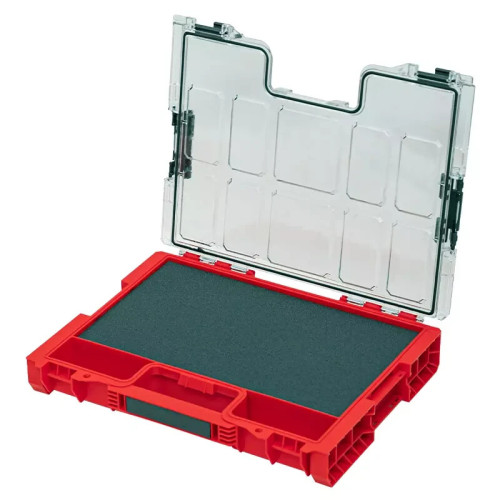 Werkzeugkiste QBRICK 6458 SYSTEM PRO RED Organizer mit Schaumstofffüllung