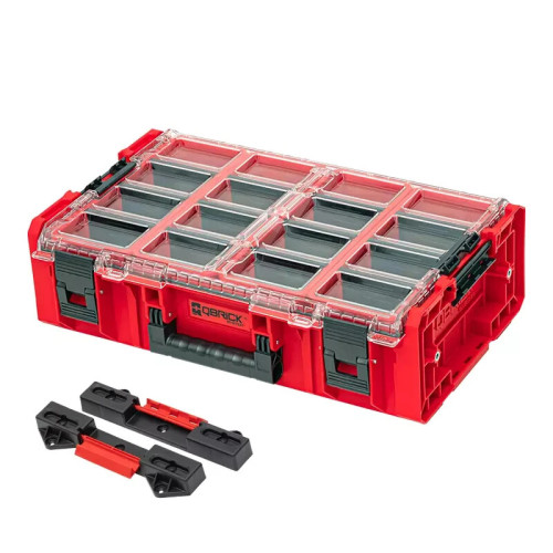 7042 QBRICK Organizer Kleinteilemagazin Modulare Sortimentskasten mit 2 Adapter