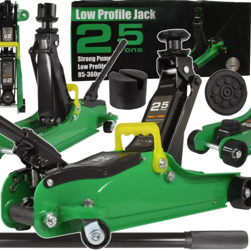 Wagenheber M80242 grün Hubhöhe 85-360mm Rangierwagenheber 2,5T Low Profile Jack