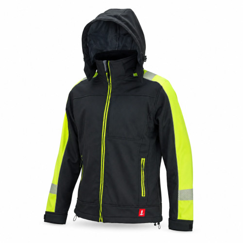 Softshelljacke Arbeitsjacke Übergangsjacke Warnjacke Jacke mit Kapuze GL8364 Neu