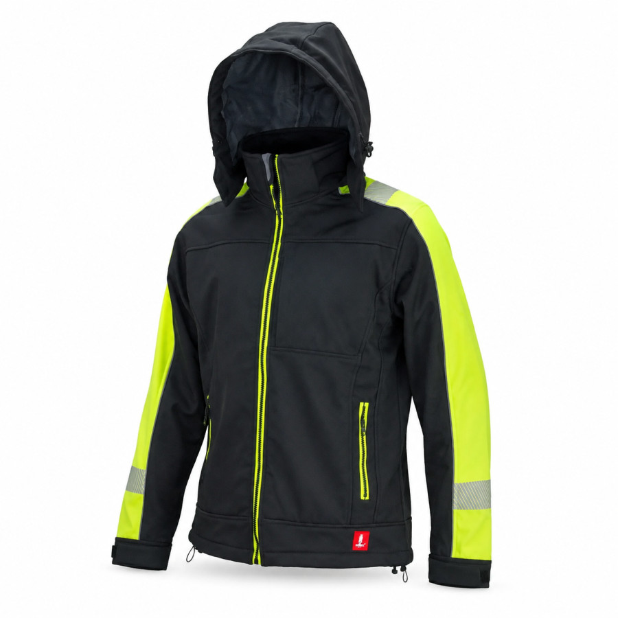 Softshelljacke Arbeitsjacke Übergangsjacke Warnjacke Jacke mit Kapuze GL8364 Neu