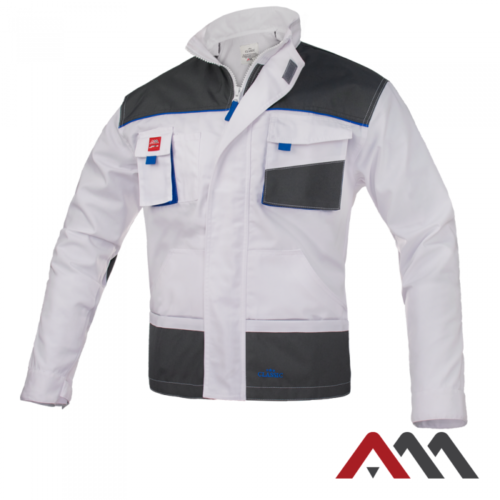SALE Arbeitsjacke CLASSIC WEIß Schutzjacke Sicherheitsjacke JACKE Berufsjacke