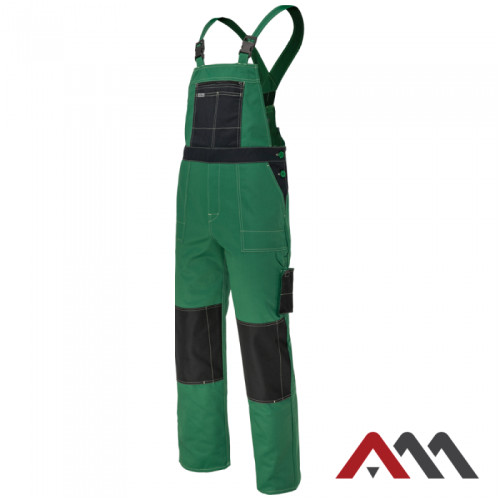 Latzhose Arbeitslatzhose Grandmaster+ Grün Herrenlatzhose Sicherheitshose SALE