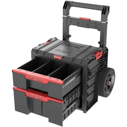 Qbrick 1209 System Pro Cart 2.0 Plus 2 Schubladen Werkzeugkoffer Teleskopgriff