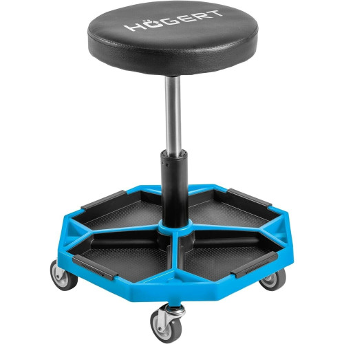 Arbeitshocker rollbar Werkstattsitz Werkstatthocker Högert HT7G559 Drehbar Stuhl
