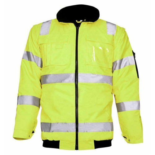 WINTERJACKE Warnjacke Arbeitsjacke Jacke Weste 2in1 Warnschutzjacke H8137 SALE