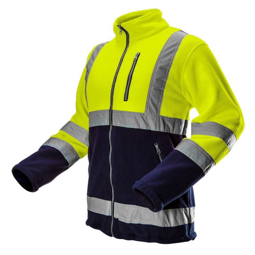 Winterpulli 81-740 Warmjacke Fleecejacke Arbeitspullover Herrenjacke Warnschutz