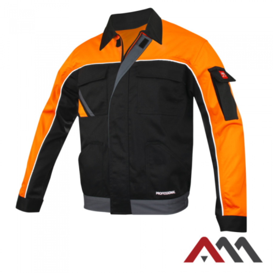 Arbeitsjacke PROFESSIONAL BLACK Sicherheitsjacke JACKE Berufsjacke Herren SALE