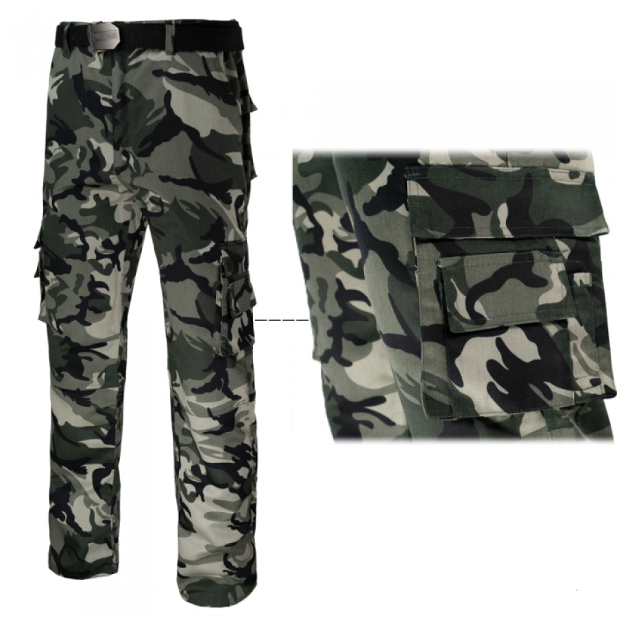 Arbeitshose Bundhose Sicherheitshose TRAMP Herrenhose Army Hose Camouflage Neu