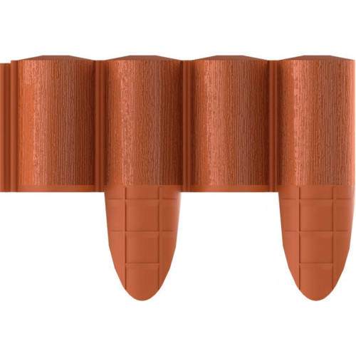 Gartenpalisade 34-033 ECO Graphit Palisade 2,4m Rasenkante 10er Pack Zigelfarbe