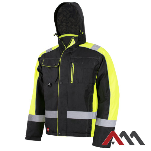 WINTERJACKE Arbeitsjacke CLASWORK Warme Sicherheitsjacke Warnjacke Herrenjacke S