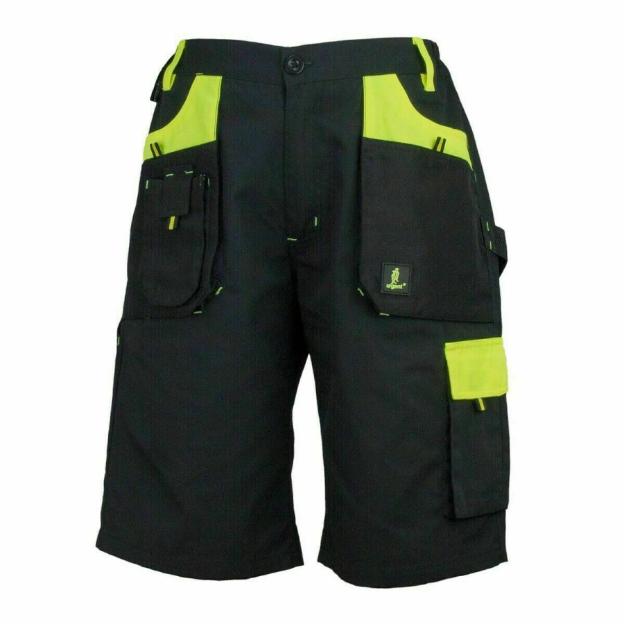 KURZE Arbeitshose Shorts Größe 50 URG-Y Sicherheitshose Schwarze Sommerhose Neu