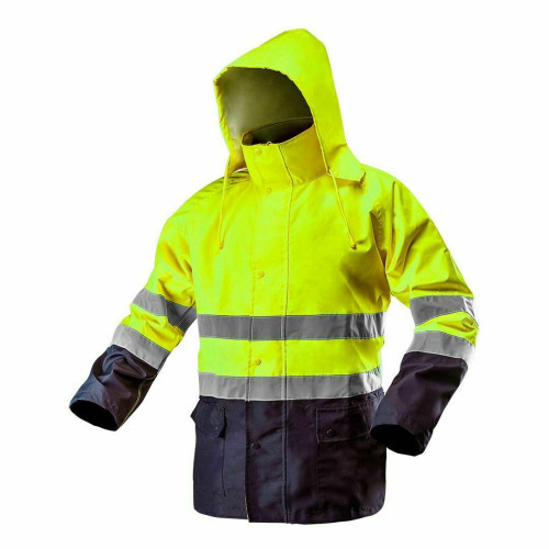 Warnjacke Warnschutzjacke Regenjacke Größe L Regenschutz Nässeschutz  81-720 Neu