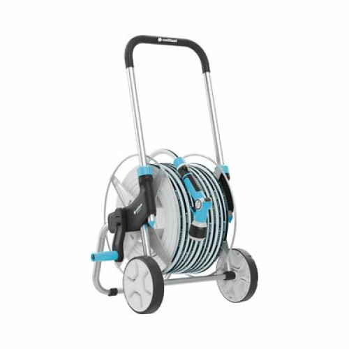 Schlauchwagen mit Gartenschlauch 50m Schlauchtrommel Bewässerung Set C55-060