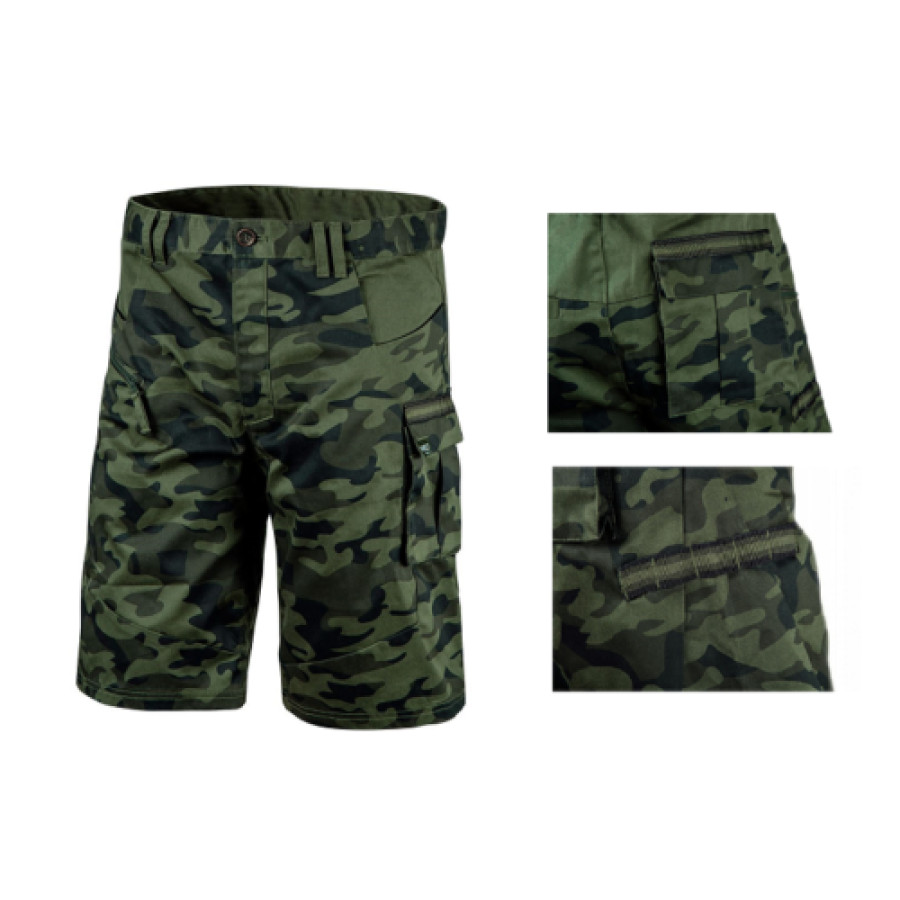 KURZE Arbeitshose Shorts SOMMER Hose Größe XL Camo Herrenhose 81-271 CAMOUFLAGE