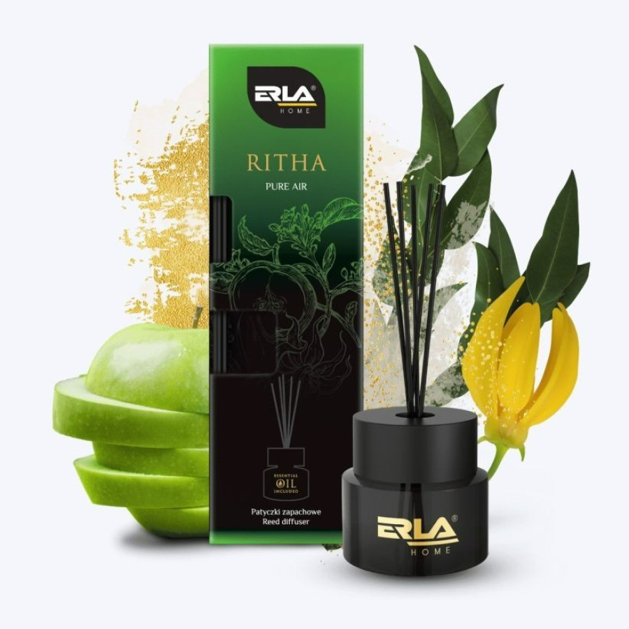 Duftstäbchen Diffuser mit Stäbchen Raumduft 100ml RITHA PURE AIR R453
