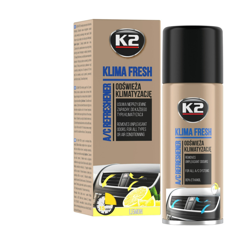 Klimaanlagenreiniger Klimareiniger 150ml K2 KLIMA FRESH Lemon K222 Neu