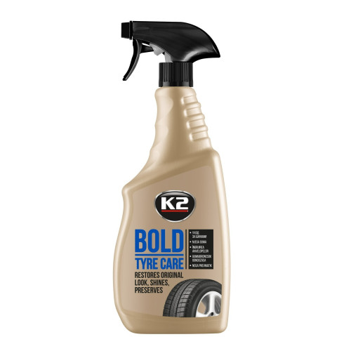 Reifenpflege Reifenglanz Spray 700ml K2 BOLD K157M Tiefschwarzes Finish Neu