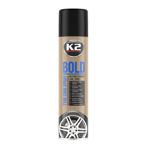 Reifenglanz Reifenpflege Spray 600ml Reifenspray Gummipflege K2 BOLD K156