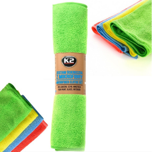 Mikrofasertücher 4er Set 30x35cm 200GSM Autopflege Reinigung K2  K710 Neu