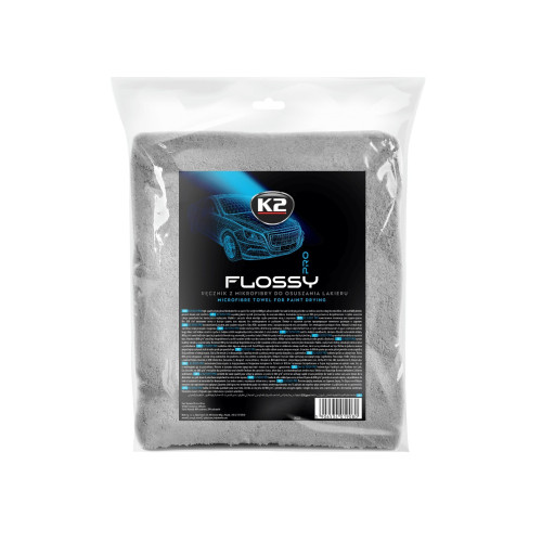 Trockentuch 60x90cm 800 GSM Mikrofaser Auto Detailing K2 FLOSSY PRO D0220 Neu