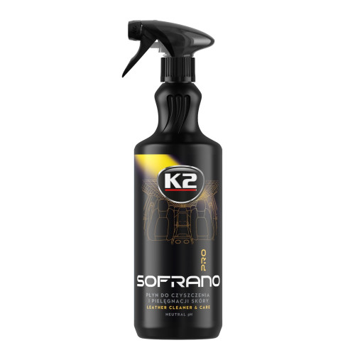 Lederreiniger 1L Autoleder Lederpflege pH Neutral K2 SOFRANO PRO D5051 Neu