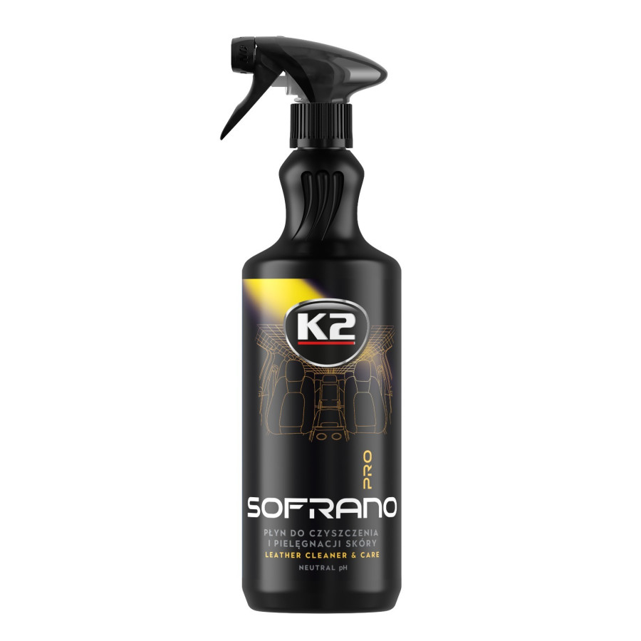 Lederreiniger 1L Autoleder Lederpflege pH Neutral K2 SOFRANO PRO D5051 Neu