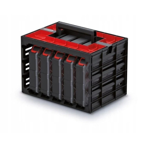 Sortimentskasten SET Sortierbox Kleinteilemagazin mit 5 Sortimentskästen K4126