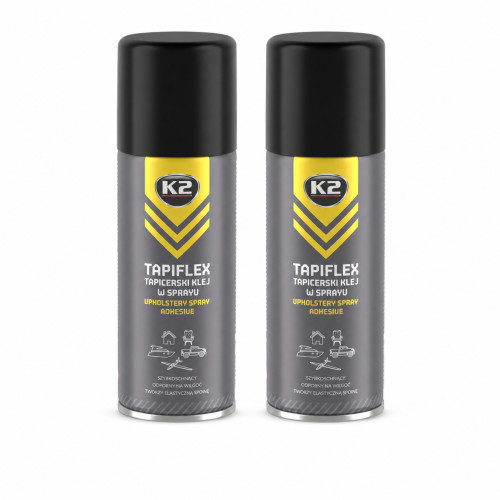 2x K2 Tapiflex 400ml Sprühkleber Polsterkleber Autohimmel Leder Stoff W170