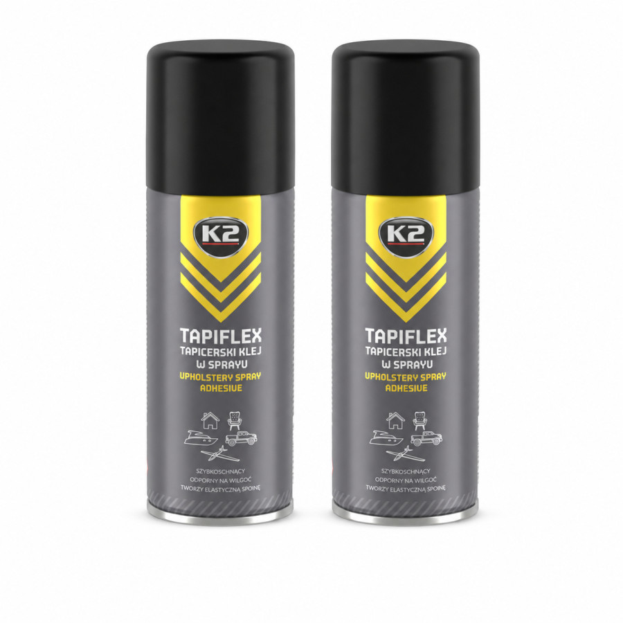 2x K2 Tapiflex 400ml Sprühkleber Polsterkleber Autohimmel Leder Stoff W170