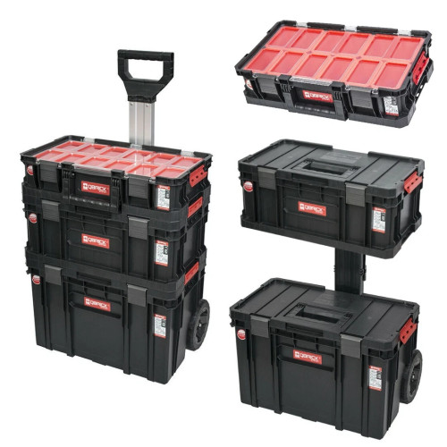 3in1 Werkzeugkoffer Set QBRICK 1248 Werkzeugkasten Box Werkzeugbox mit Griff