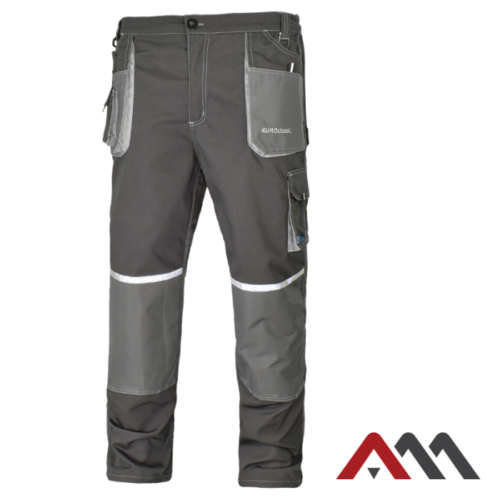 Arbeitshose Sicherheitshose Bundhose EUROCLASSIC Schutzhose Herrenhose Grau Neu