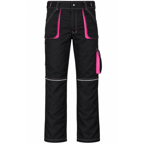 Kinderhose Hose für Kinder Arbeitshose Schutzhose Gartenhose NIZO H SCHWARZ PINK